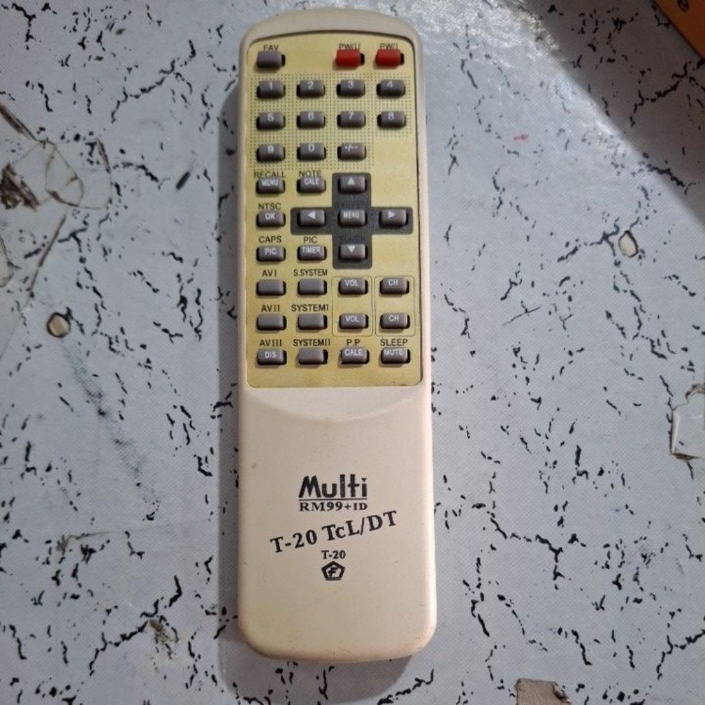 remote tv TCL  jadul tabung T-20 TCL/DT