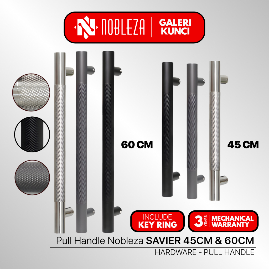 NOBLEZA Pull Handle / Handle Pintu Tarung Pintu Kupu Kupu Ukuran 45cm & 60cm - SAVIER