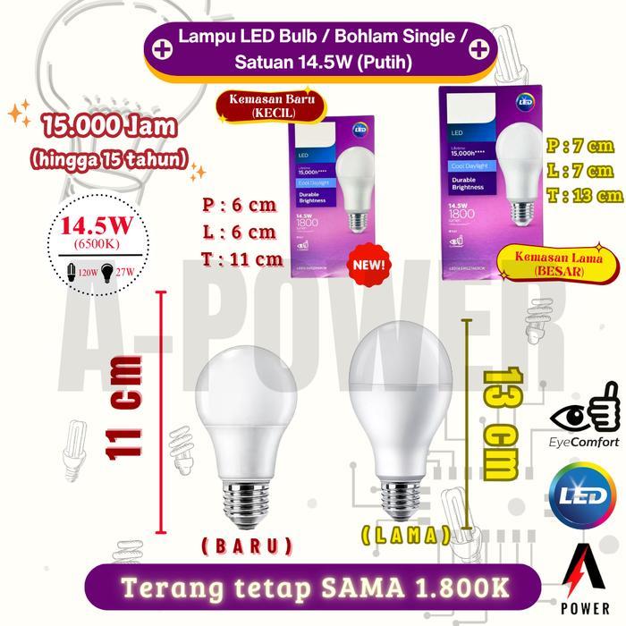 "New" Ph*l*ps - Lampu LED Bulb/Bohlam 14,5W (Putih)