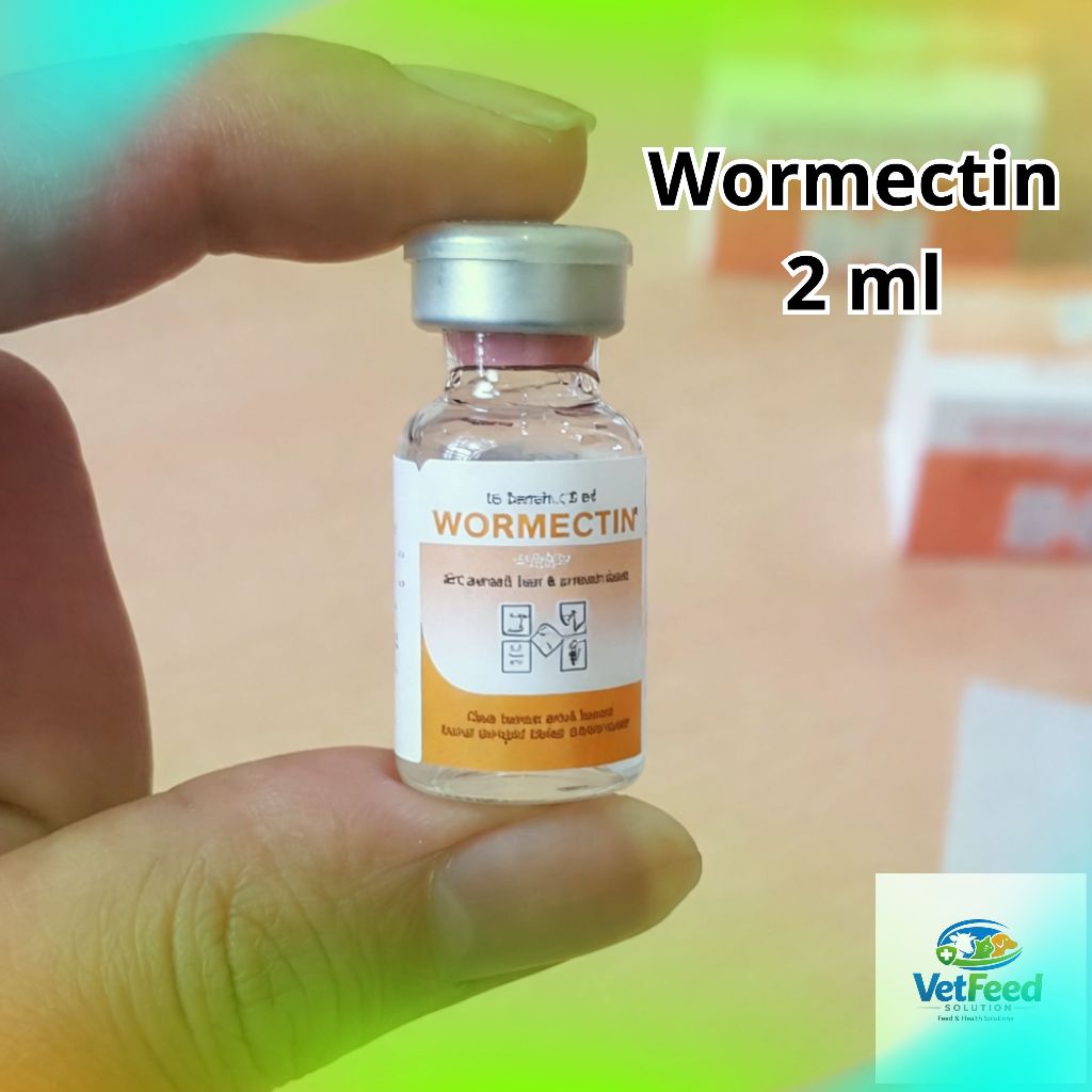 Wormectin Injeksi 2 ml Obat Scabies Suntik Injeksi Kudix Kutu Jamur Caplax Cacing Kucing Kelinci