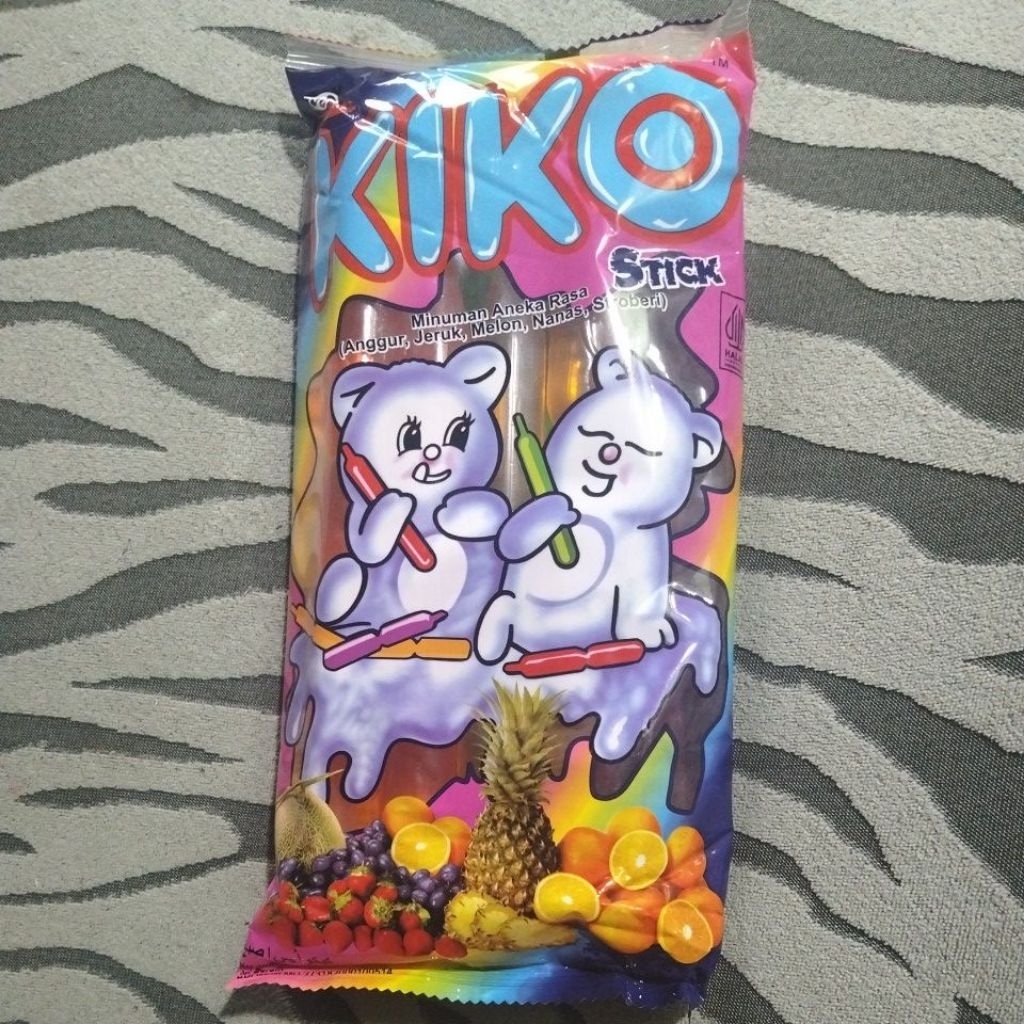 KIKO Es Stik Jelly - 10 Sticks, Rasa Buah Alami, Berserat Tinggi