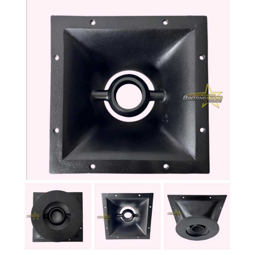 Horn Midle Bolong 6 inch Ukuran 22x22 Corong Midle Rudal Bolong 6'' 6inch Bahan Cor Diral Almunium T