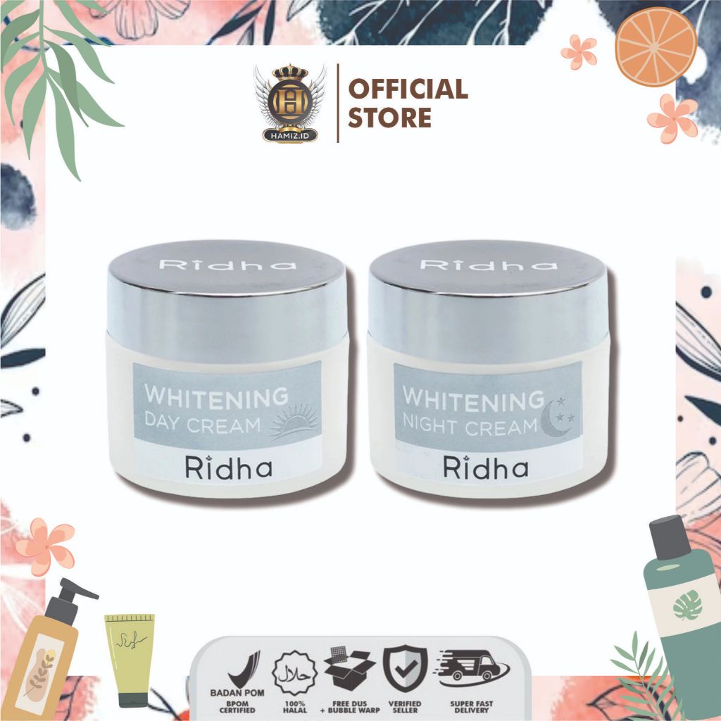 Ridha Whitening Day - Night Cream Halal BPOM