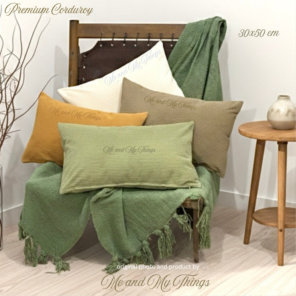 Sarung Bantal Sofa Bludru Corduroy Kain Beludru Corduroy / Cushion Cover Sofa Corduroy Premium Lembu