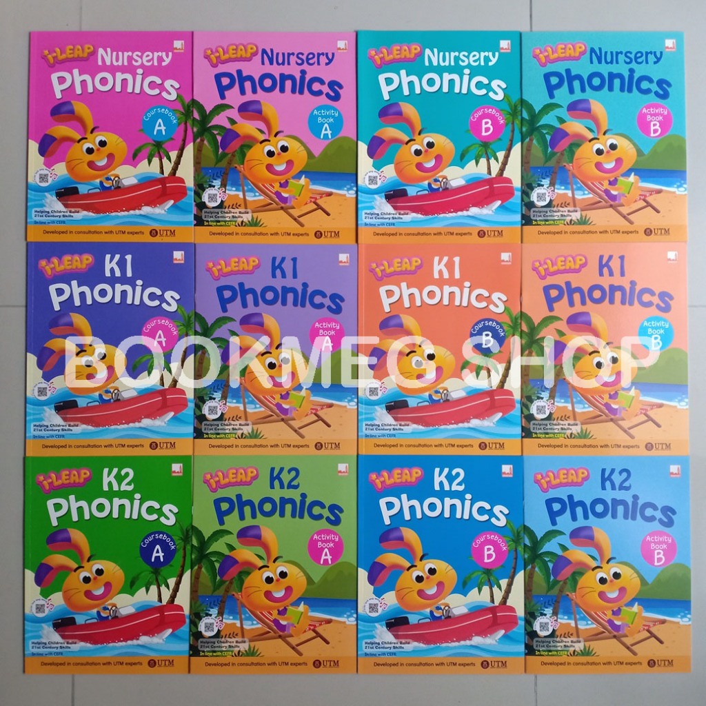 BUKU I-LEAP PHONICS (FOR NURSERY/K1/K2) (COURSEBOOK & ACTIVITY BOOK)