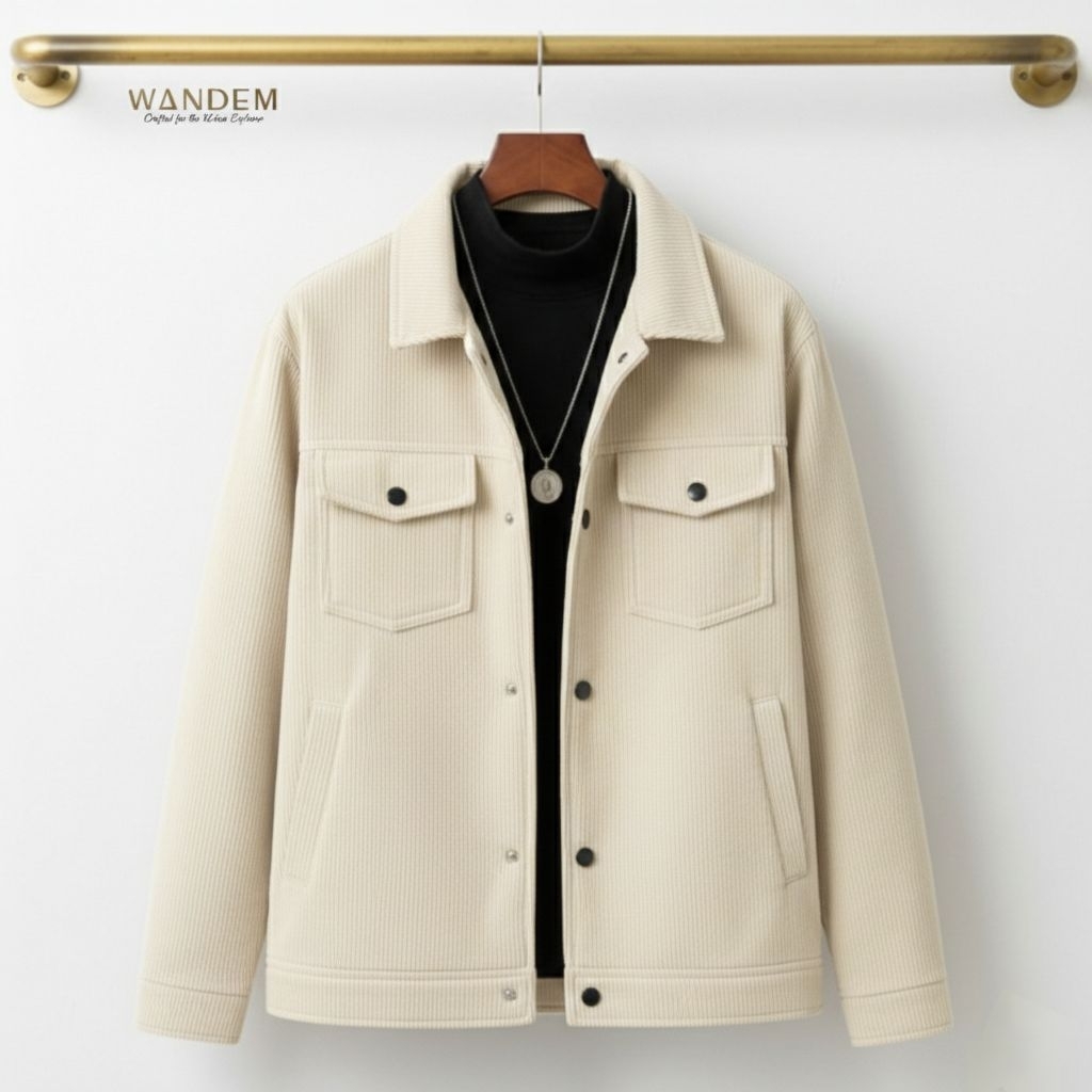 wandem_ Jaket corduroy pria work vintage jaket distro Bandung