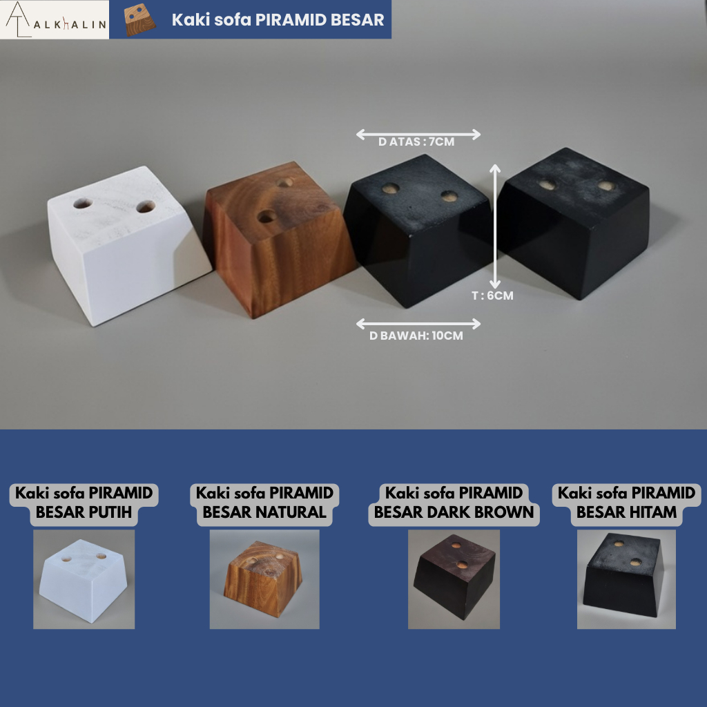 Kaki Sofa/ Kaki Piramid Besar