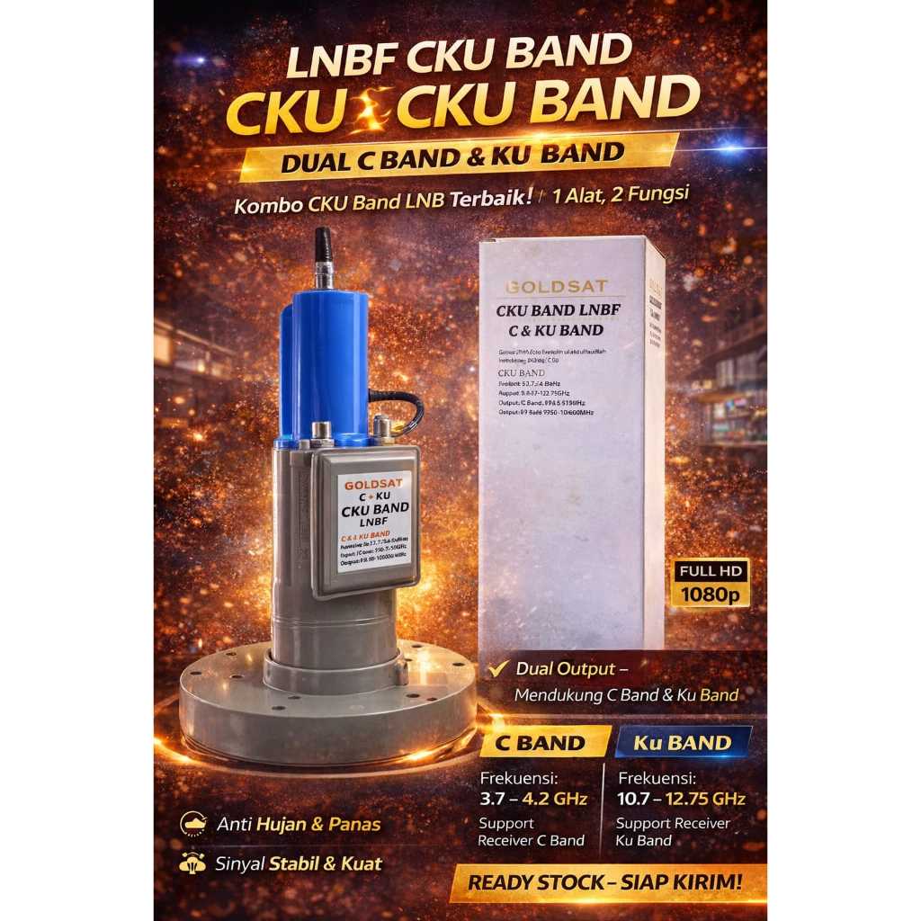 Lnb Combo C / Ku Band Matrix / Goldsat