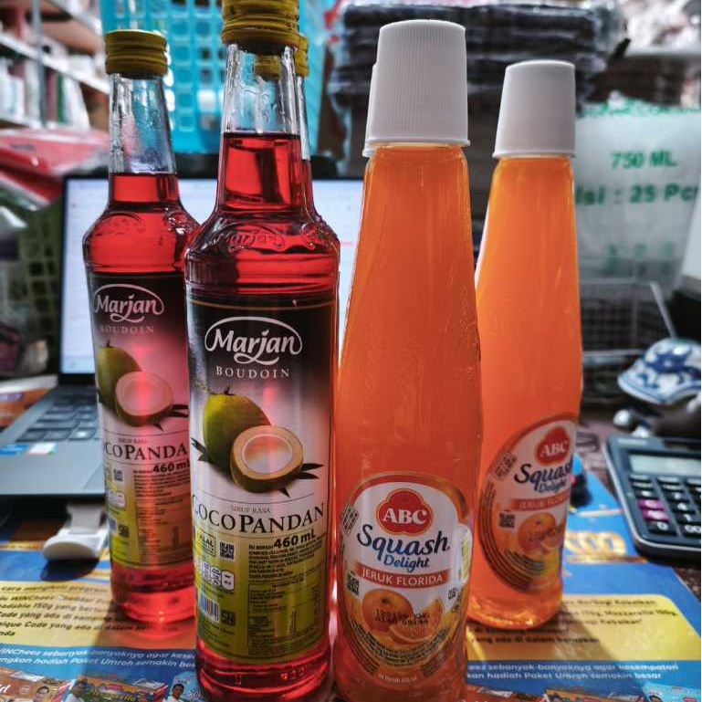 MARJAN Sirup Melon Coco Pandan 460ml ABC Sirup 450ml 460ml FMCG Minuman / ABC Squash / Jeruk Florida