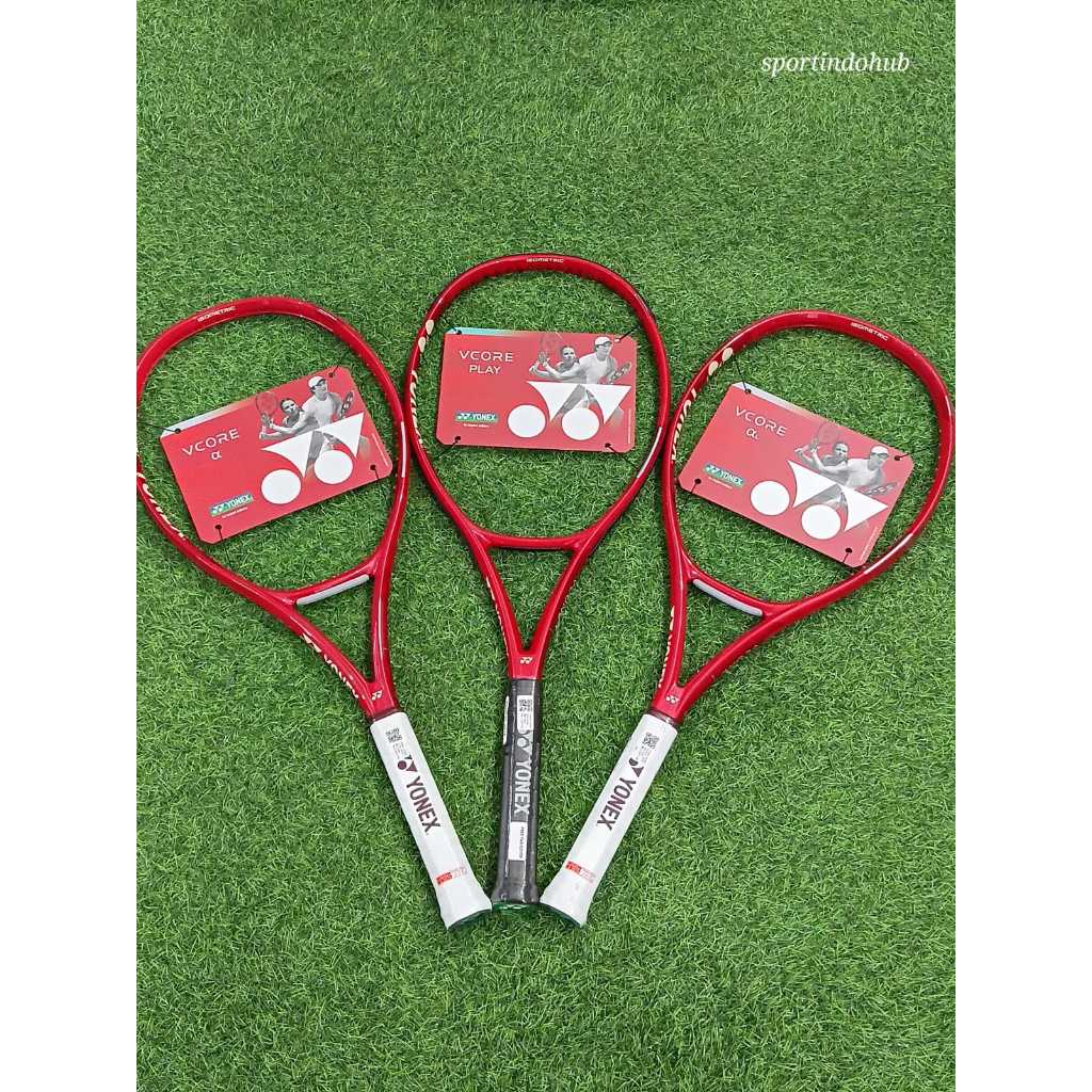 Raket Tenis YONEX VCORE 2026 Ruby Red ALPHA / ALPHA L / PLAY Original Spin Racket Made in China