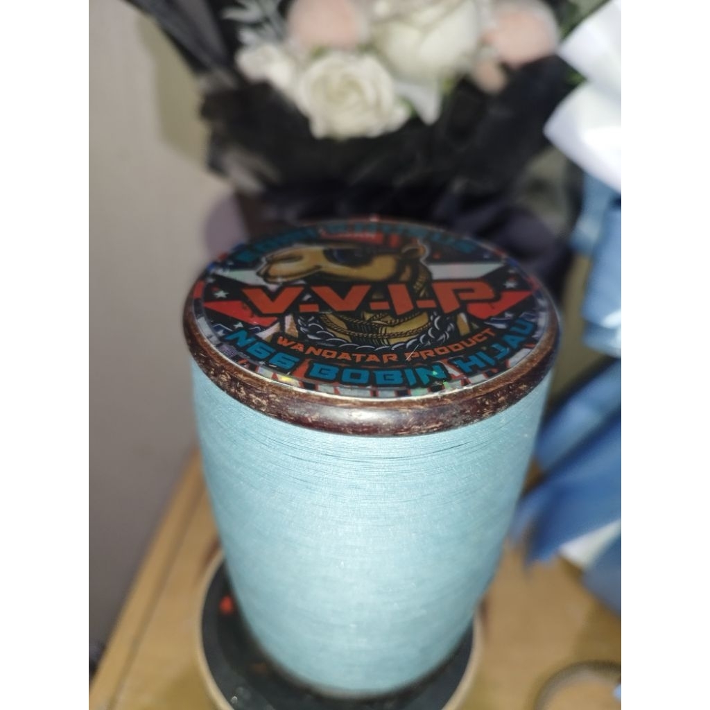 Gelasan VVIP Senar MOLOR Size.020 VVIP 6000 yard N66 Bobin Hijau