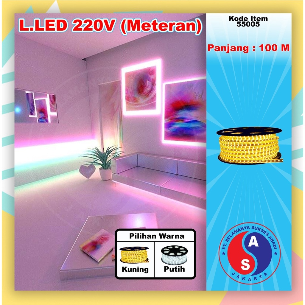 Lampu Neon Flex LED Selang Flexible Sign Strip WARM WHITE - warm white