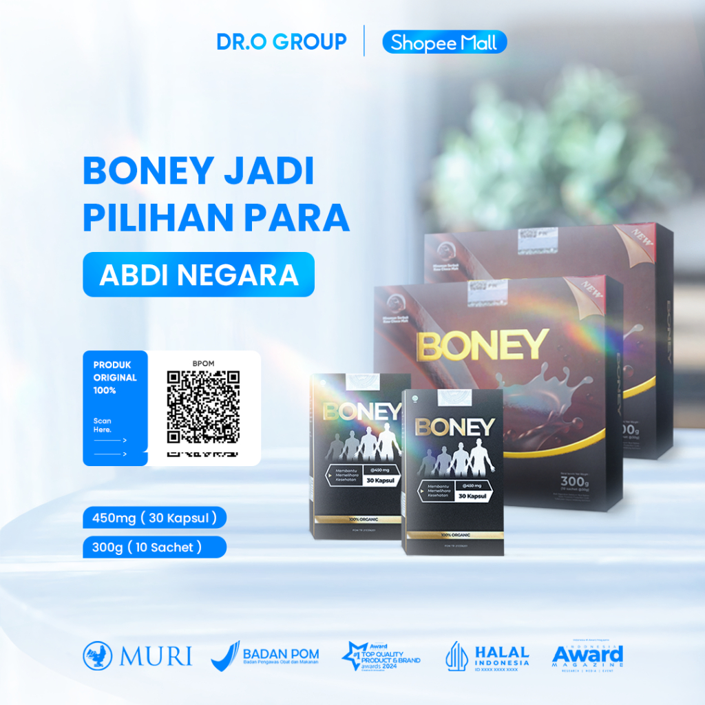 Susu Boney / Paket Super Hemat Peninggi / Naik 5-15 Cm/ Bpom Approved (2 Susu + 2 Boney)