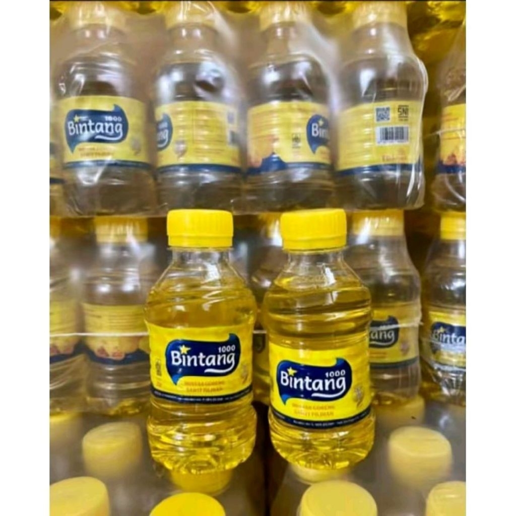 1 KRAT MINYAK GORENG 1000 BINTANG BOTOL NETTO 24 PCS X 200 ML murah