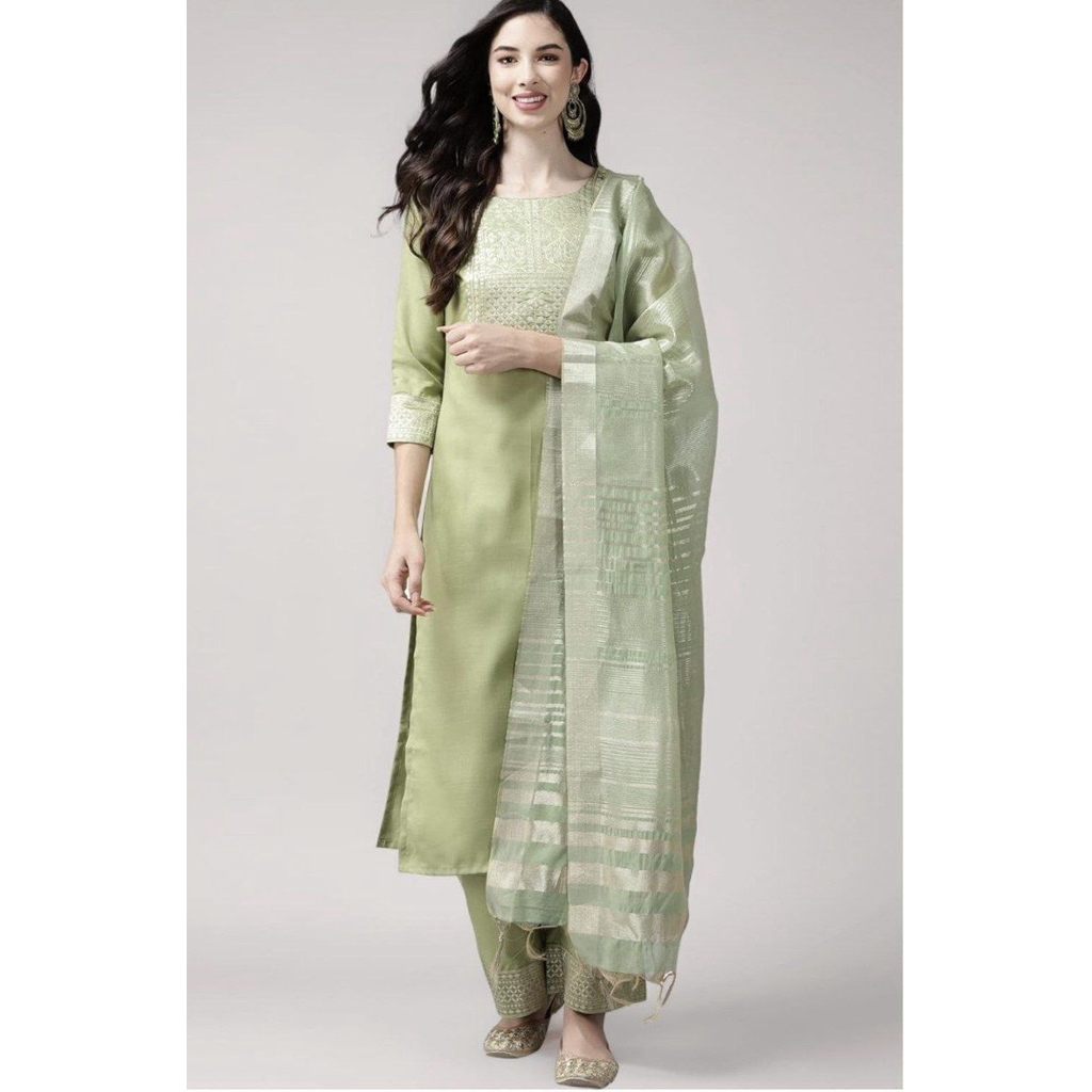 Kurta Set dengan Dupatta India / Baju Wanita