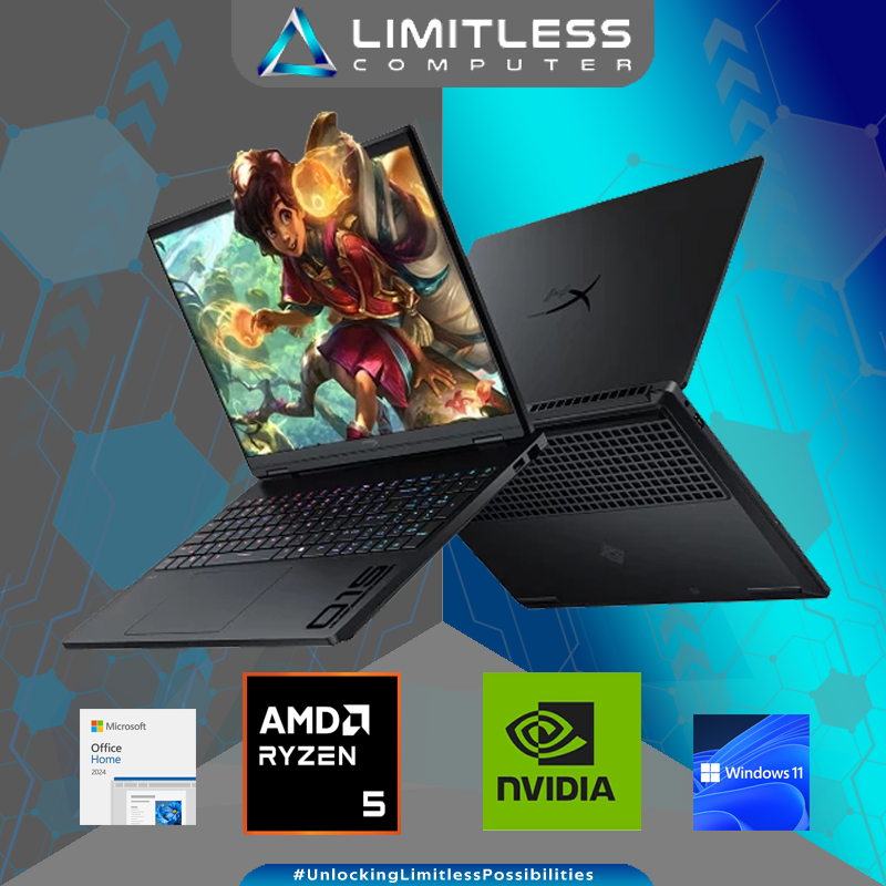 HP HYPERX OMEN 15 RTX 5050 AMD Ryzen 5 240 16GB 1TB 15.3" WQXGA IPS 180Hz Win 11 OHM Laptop Gaming