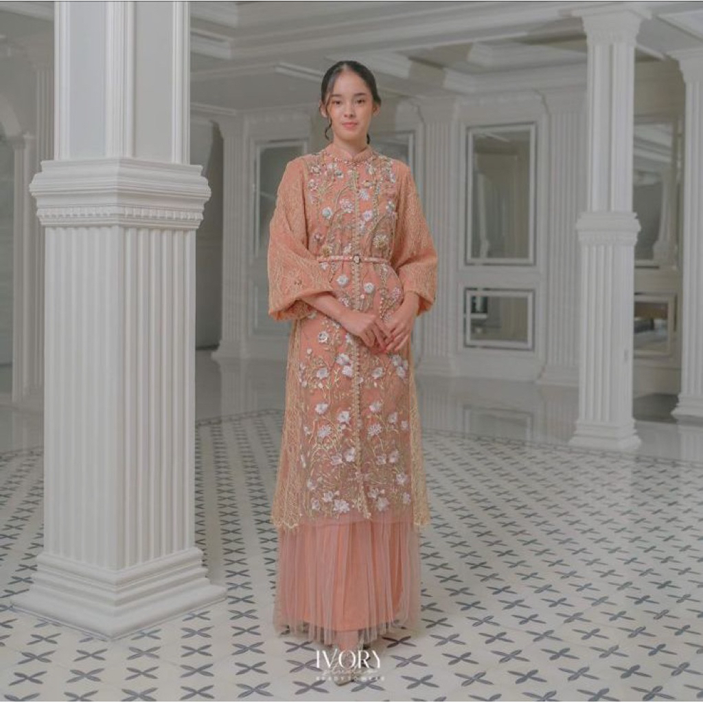 IVORY STUDIO READY TO WEAR ROSSGOLD MAXI DRESS