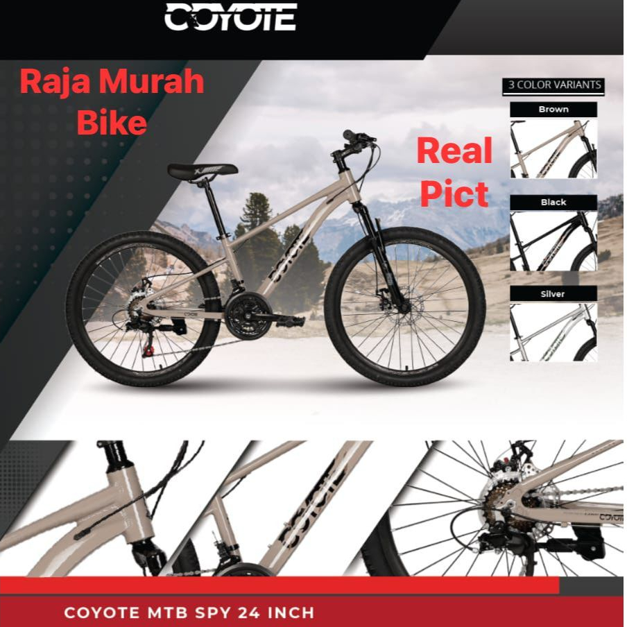 sepeda gunung mtb 24 inch element coyote spy frame alloy sepeda gunung mtb 24 inch coyote spy