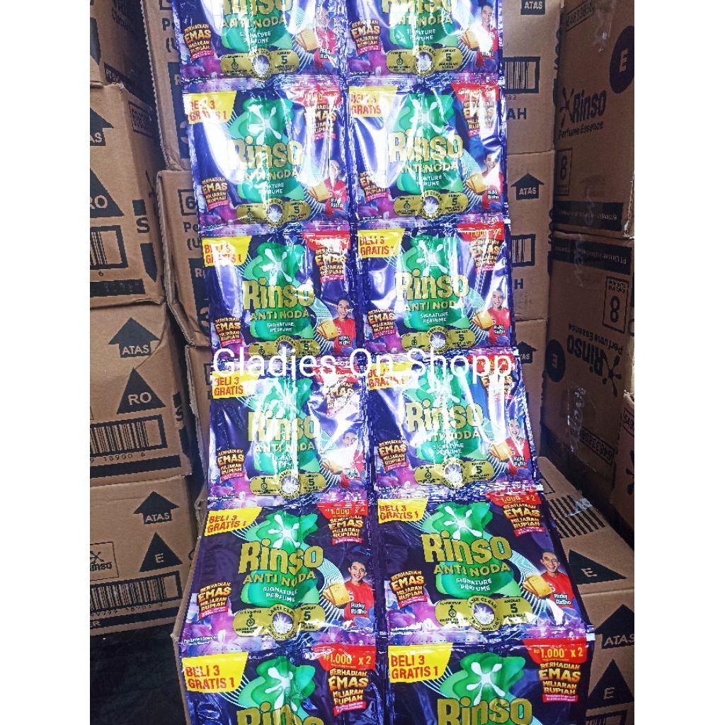 32 sachet Rinso Cair 1000an Varian Baru Ungu