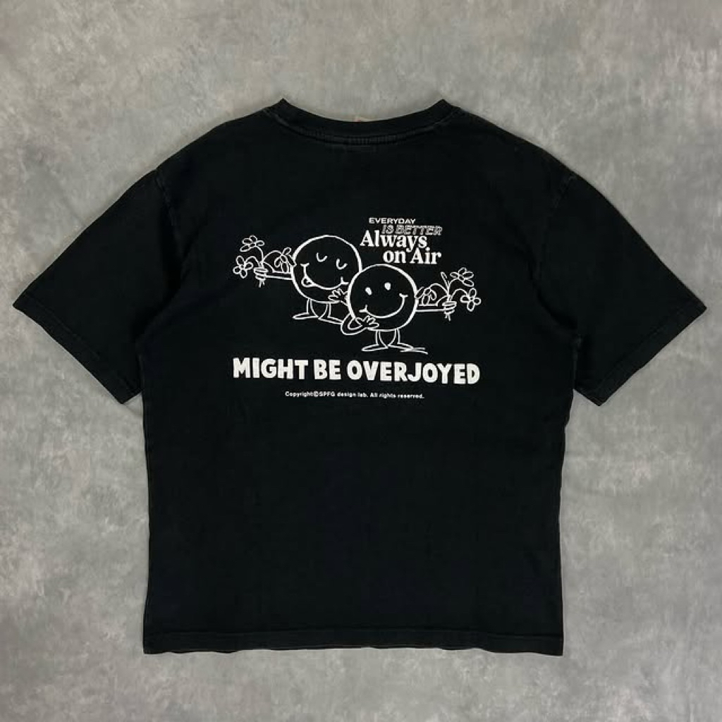 Spao black t-shirt,Kaos Spao