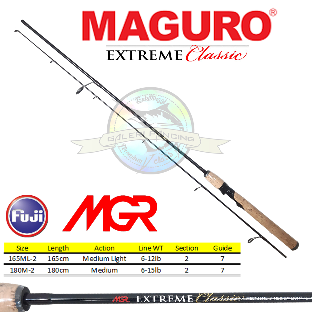 Joran Pancing Maguro Extreme Classic 165cm 180cm Fuji