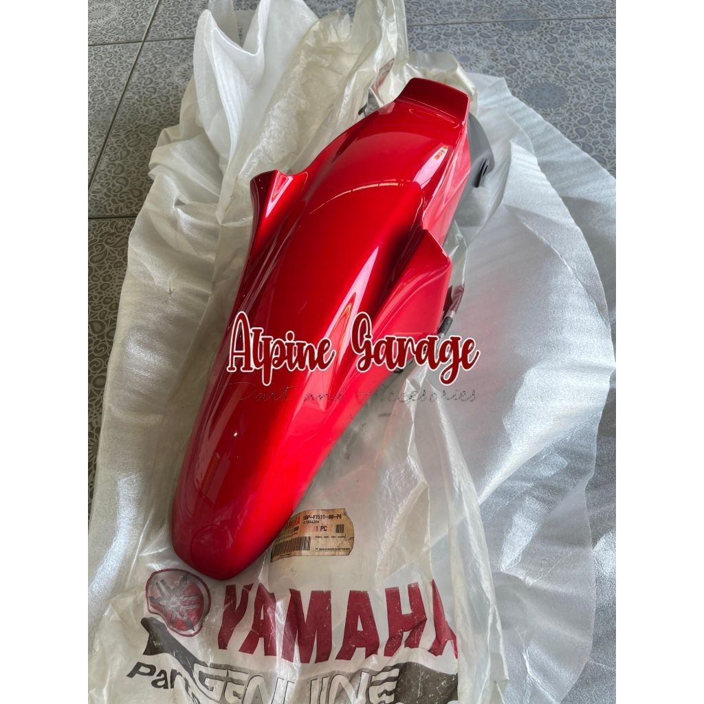Spakbor Slebor Depan Scorpio G Steko 2001 Merah Cabe VRC Original Yamaha