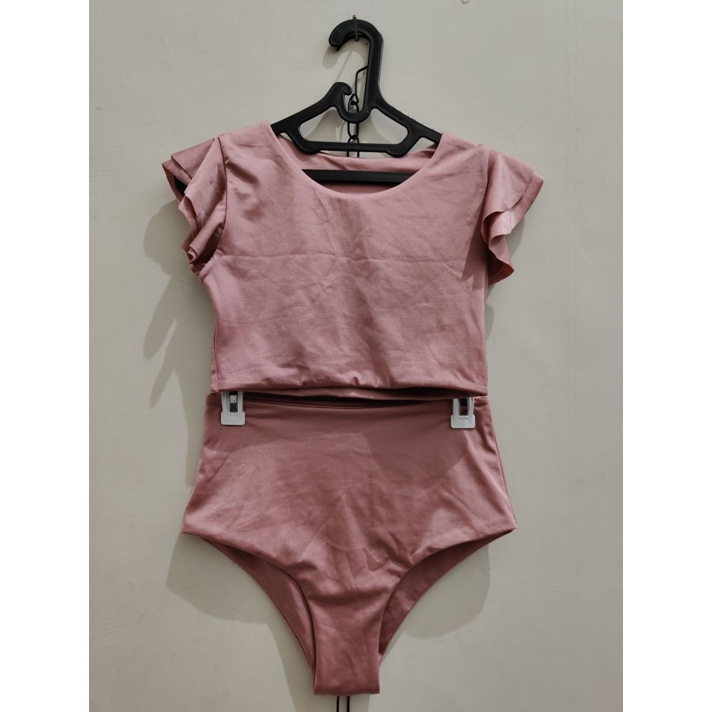 VONE BIKINI / VONE SWIMWEAR 2 IN 1 PINK / PAKAIAN RENANG WANITA / VONE X MMEHUILLET