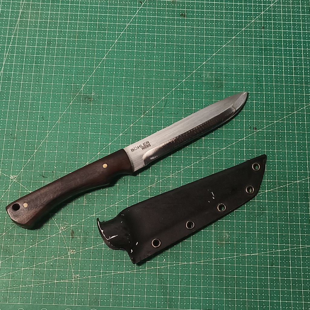 Pisau Bushcraft / Hunting Bahan Bohler N695