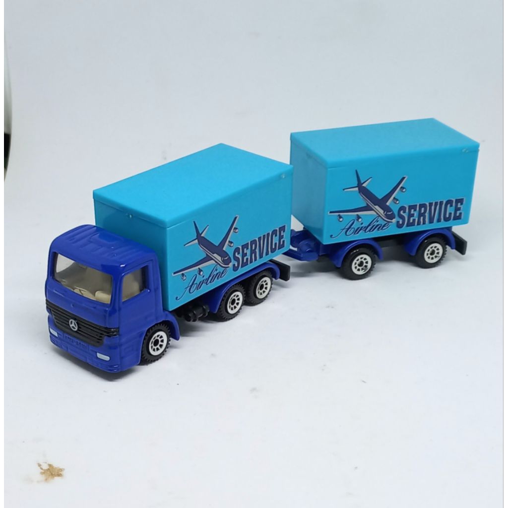 siku mercedes benz actros airline service truck with trailer 1/87 loose diecast (t)