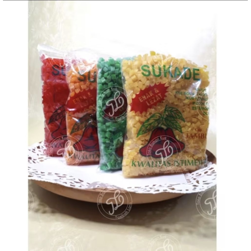 Sukade buah pepaya kering 250 gram cap jambu