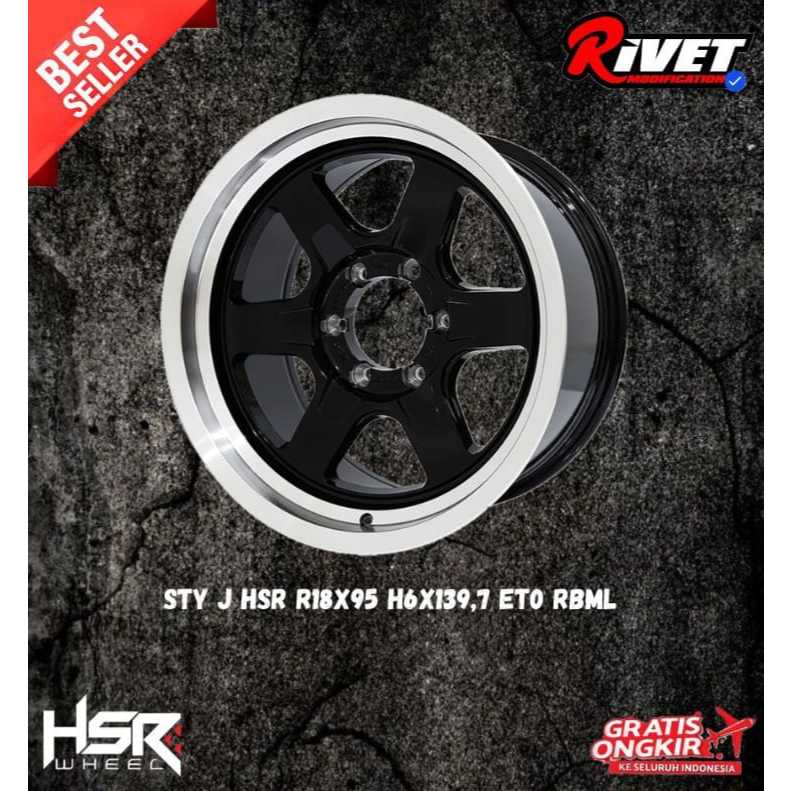 VELG MOBIL RACING HSR RING18 BUAT MOBIL PAJERO FORTUNER HILUX DOUBLE NISSAN NAVARA DLL PELEK RING18