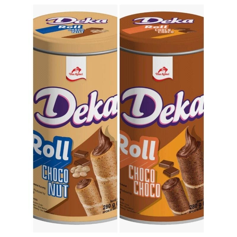 Deka Roll 280gr Waferoll Rasa Chocolate Choco Nut Astor Kaleng / Astor Kaleng