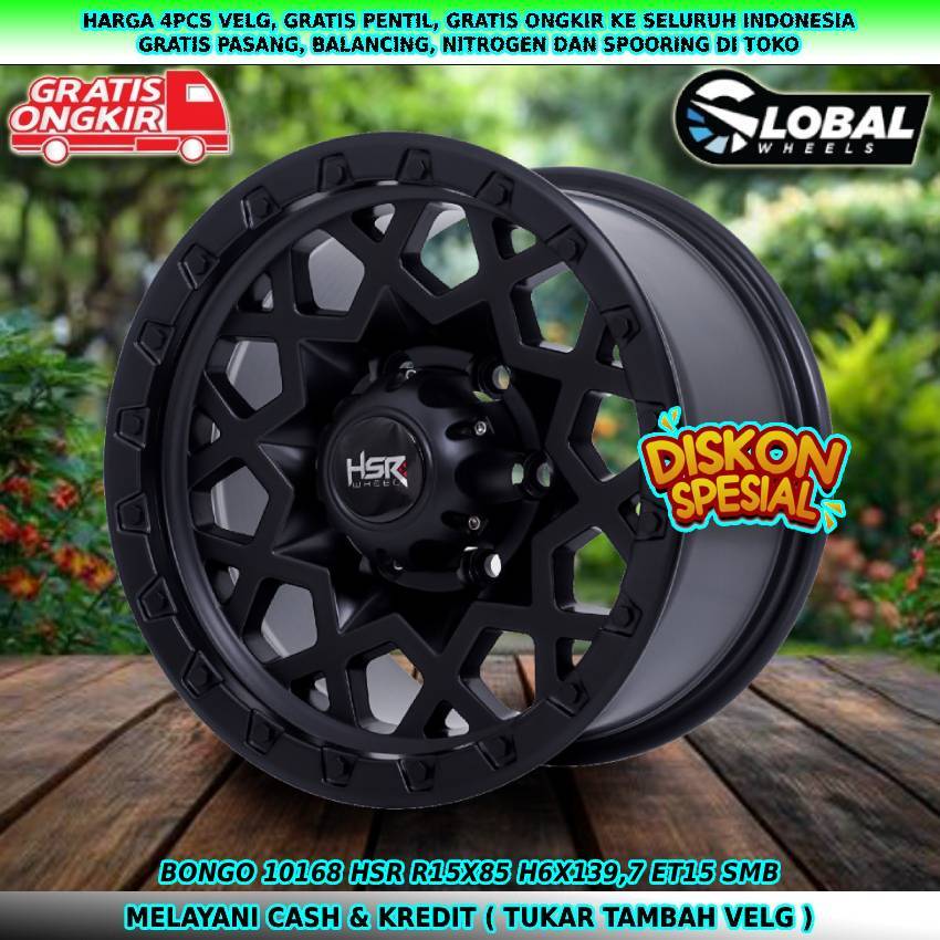 Velg R15 lebar 85 untuk mobil Blazer| Terrano| Dmax| Panther| Hiace| dll velg hsr bongo R15