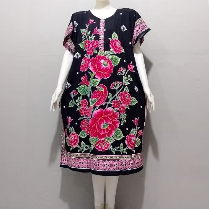 Daster Hengky XL Kancing Ld 130-Daster Hengky Kancing-Daster Busui LD 130