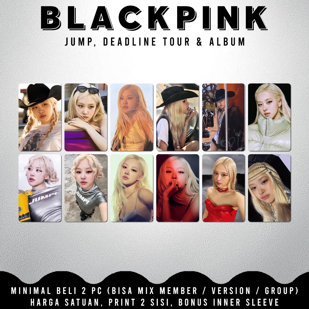 UNOFFICIAL PHOTOCARD BLACKPINK JUMP BLACKPINK DEADLINE