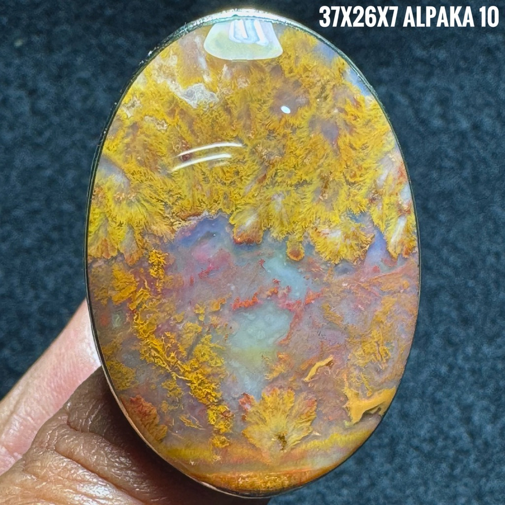 Cincin Batu Akik Natural Lumut Es (Asli Alam)