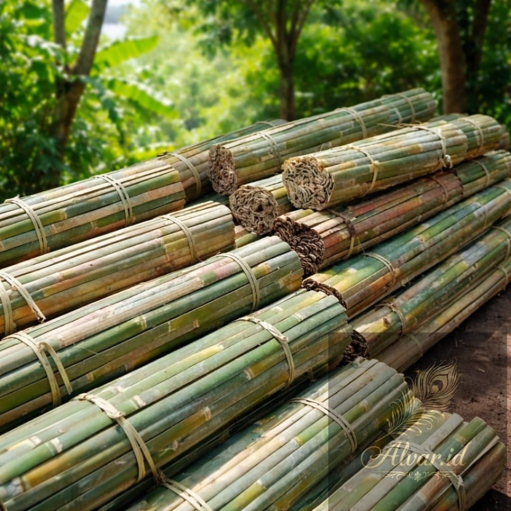 Bilah bambu Reng untuk ajir kandang pagar
