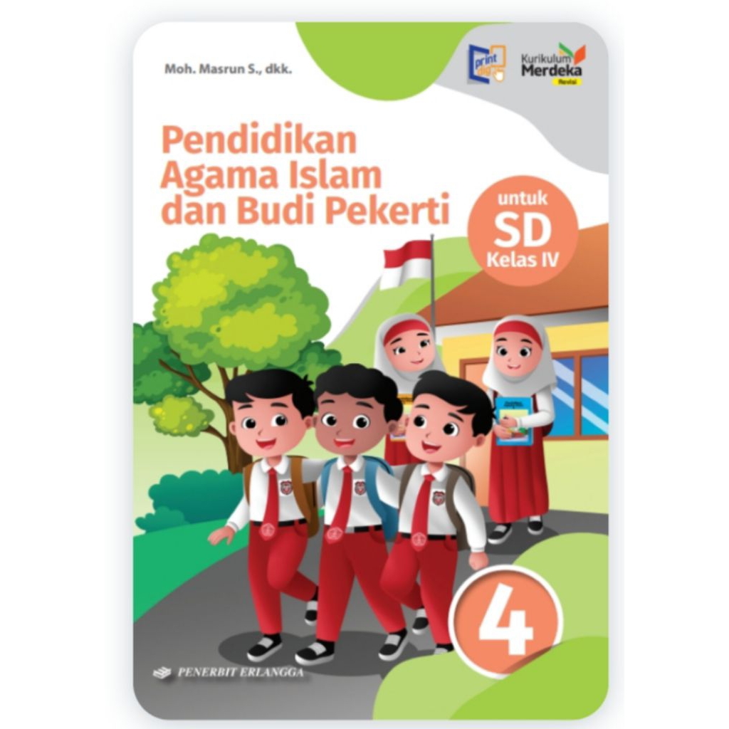 Buku Agama Islam Kelas 4 SD Kurikulum Merdeka Revisi Erlangga