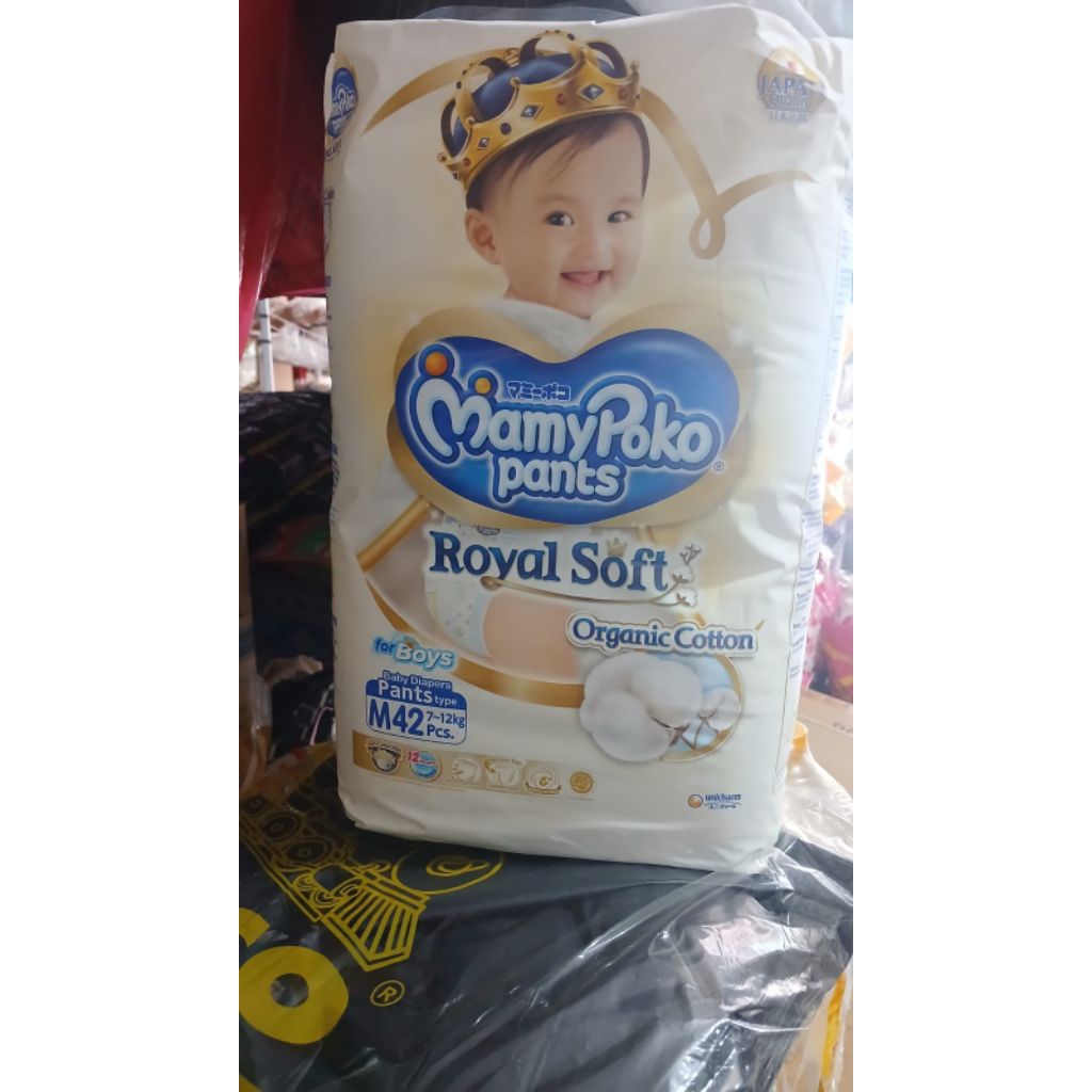 Mamypoko royal soft pants M34 popok celana M34 Boys
