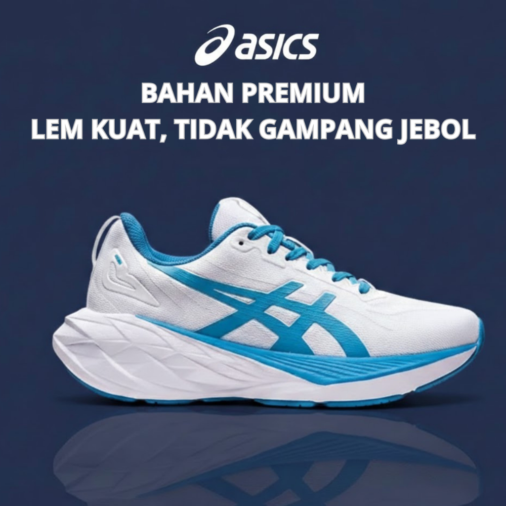 Sepatu Running Voli Pria / Wanita Asics Nova Blast 4 Super Ringan Free Kaos Kaki