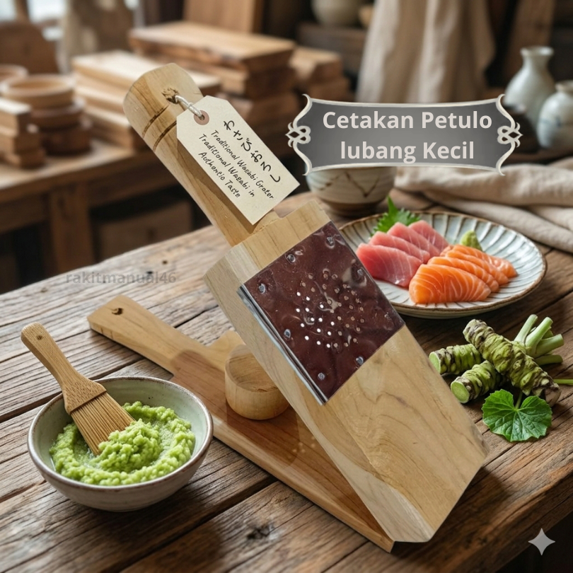 Putu Mayang Kayu / Cetakan Petulo Kayu Lubang Bulat Kecil