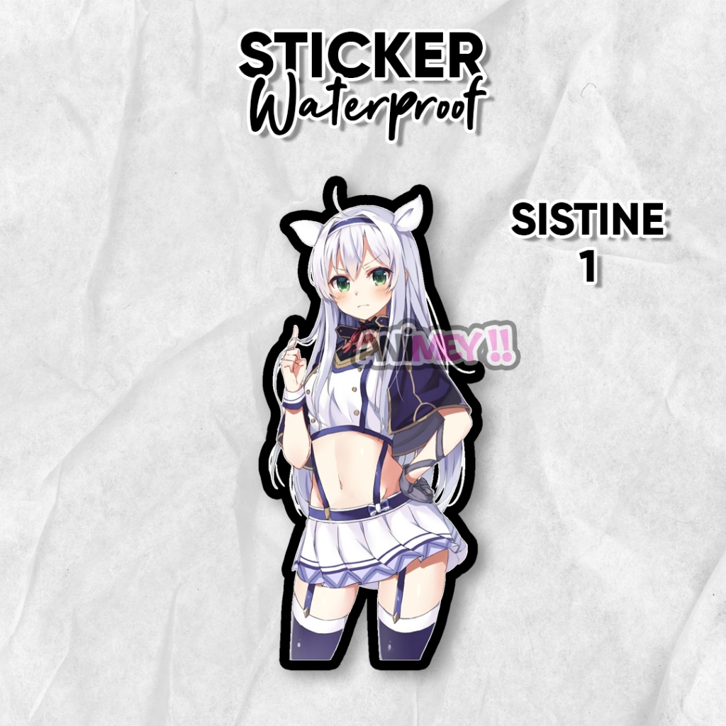 Stiker Sistine Fibel Anime Rokuaka / Sticker Anime Waterproof