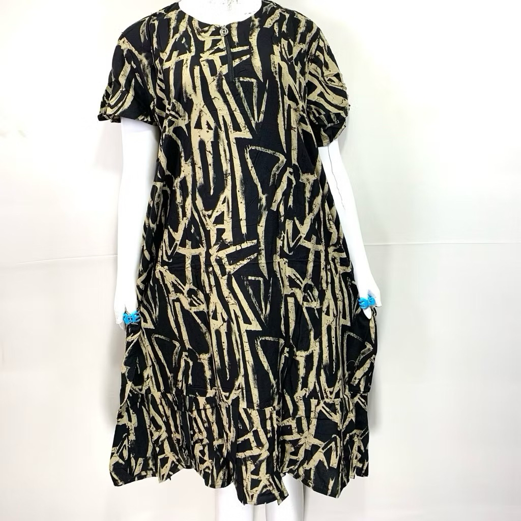 Sikobajutidur - Sutra Ungu Diva Daster Rempel Resleting | Daster Batik Sutra Ungu