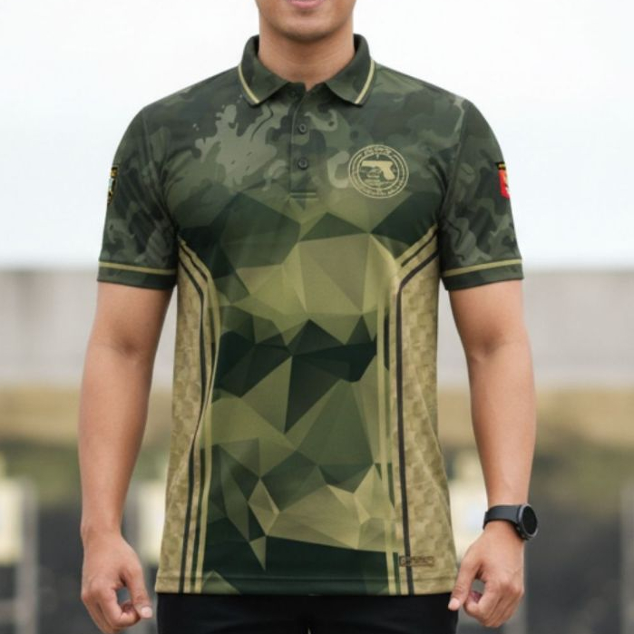 TACTICAL SHOOTER Kaos jersey baju olahraga motif glock perbakin adem halus nyaman di pakai
