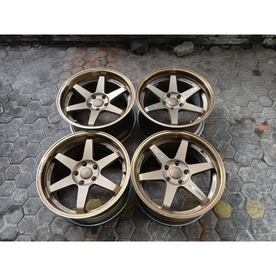 VELG SEKEN TE37 RING 18 CELONG LEBAR 8.5 / 9.5 H5X114 Bronze