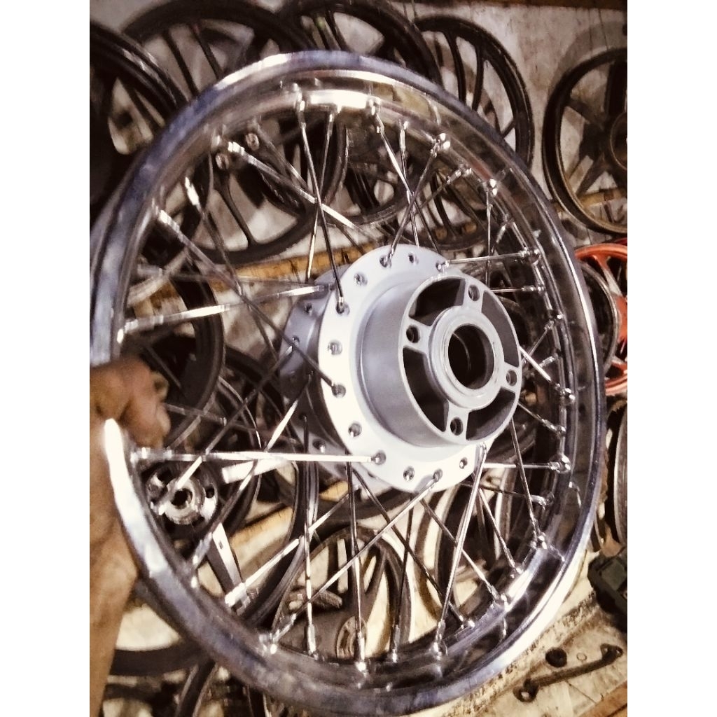 velg jari-jari ring17 belakang 1pcs Blade new Supra x 125 Fi dobel dist Cakram { second berkualitas