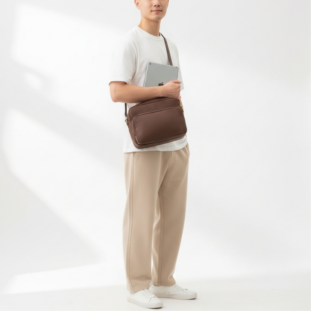 TURIN Slingbag Tas Selempang Pria Premium Faux Leather from THE DAILY SMITH