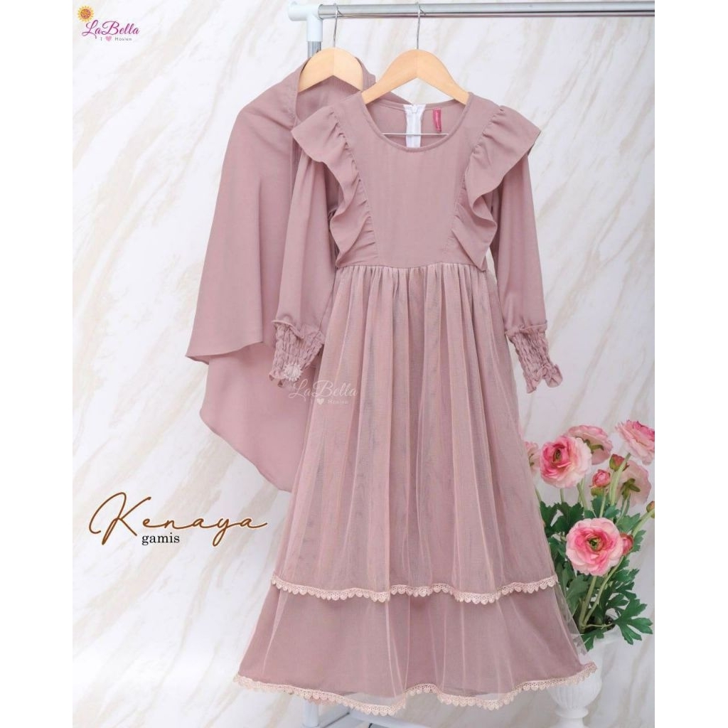 Cuci Gudang Promo Gamis Anak Labella Original Bilqis/Kenaya/Berkha/Madeeha/Sakeena
