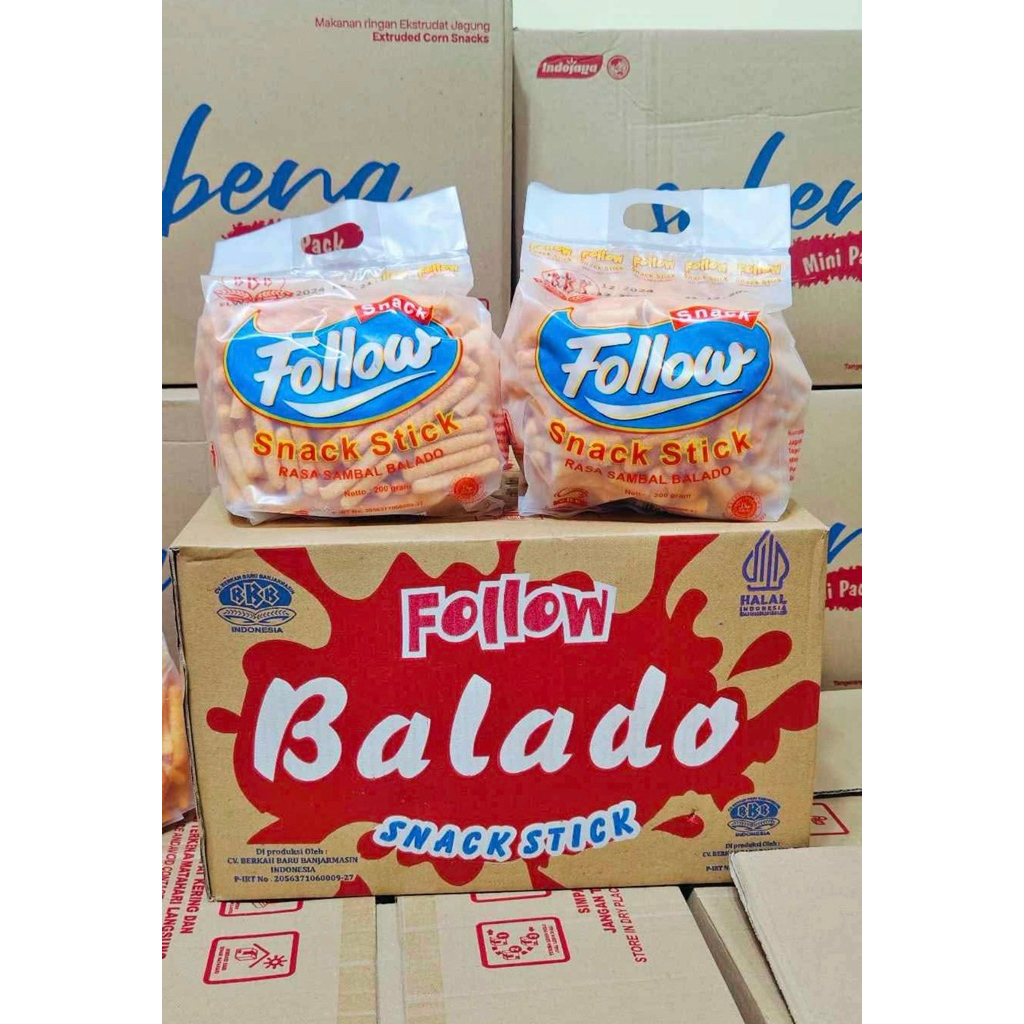 stik follow balado /snack balado murah