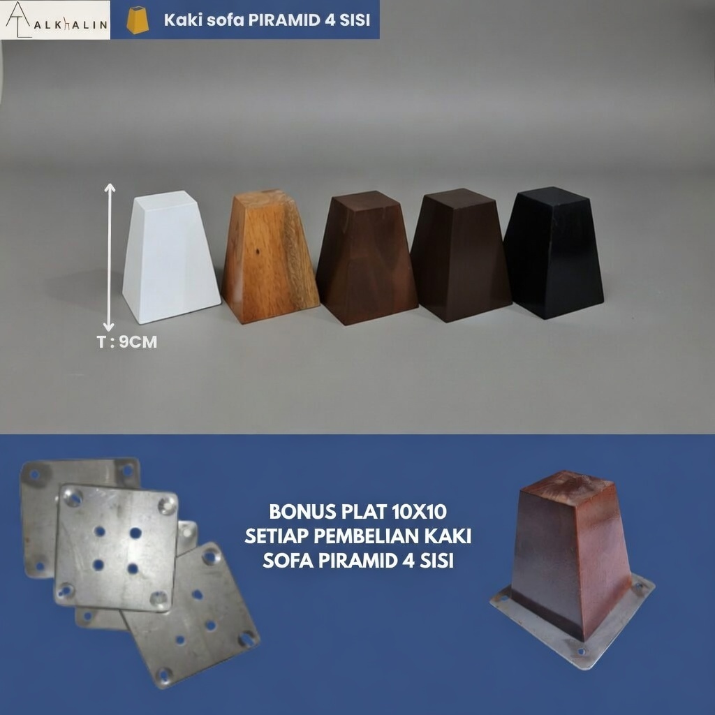 Kaki Sofa Piramid 4 sisi